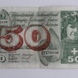 Billet 50 Francs Suisse 23-12-1965