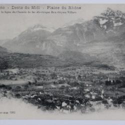 CPA Suisse Bex-les-Bains Dents du Midi Plaine du Rhône