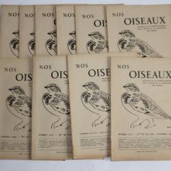 Bulletin Nos Oiseaux 1949/1950 N°202 à 213 société ornithologique Suisse