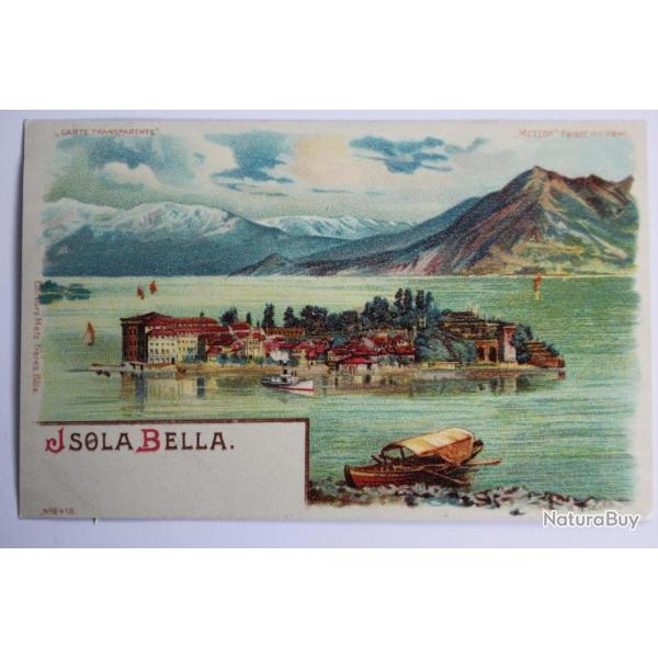 CPA Isola Bella Litho Meteor ?Italie