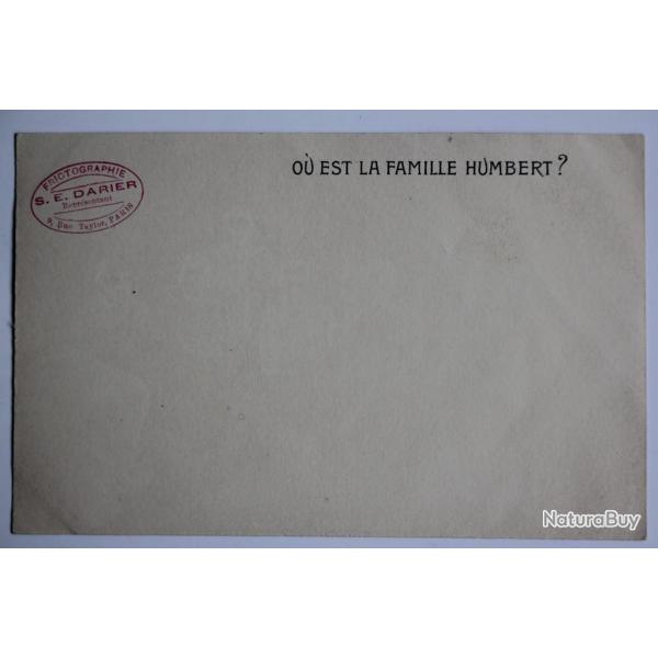 Carte  systme publicitaire Amara Blanqui O est la famille Humbert ?