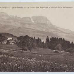 CPA Combloux La chaîne des Aravis Chalet de la Balancerie Haute-Savoie