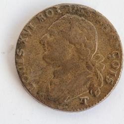 Monnaie Louis XVI 12 deniers type FRANCOIS 1792 T