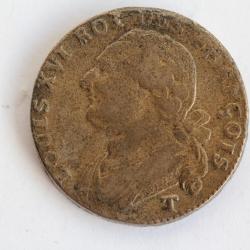 Monnaie Louis XVI 12 deniers type FRANCOIS 1792 T