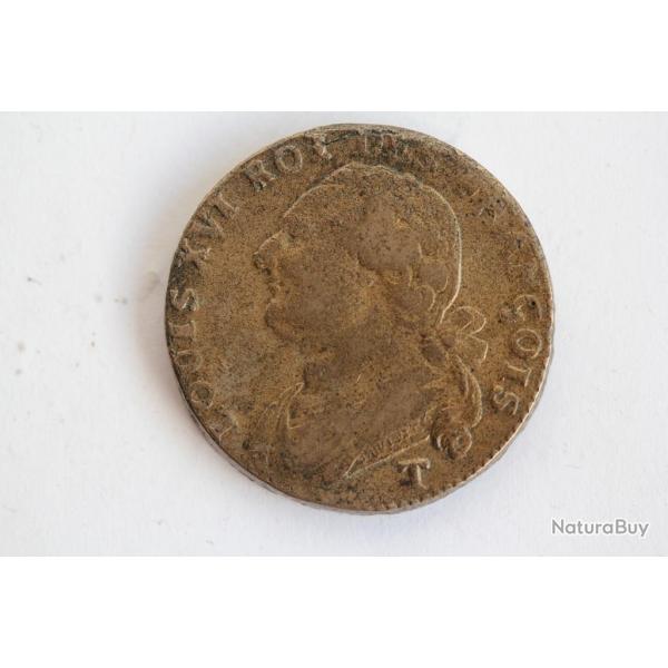 Monnaie Louis XVI 12 deniers type FRANCOIS 1792 T