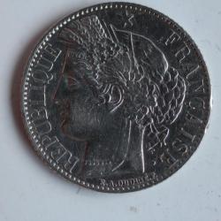 Monnaie argent 1 Franc Cérès 1895 A