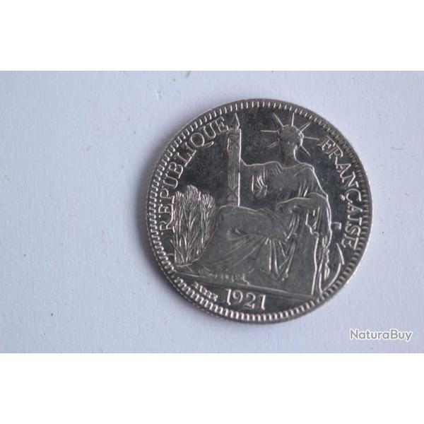 Monnaie argent 10 centimes 1921 Indo - Chine Franaise