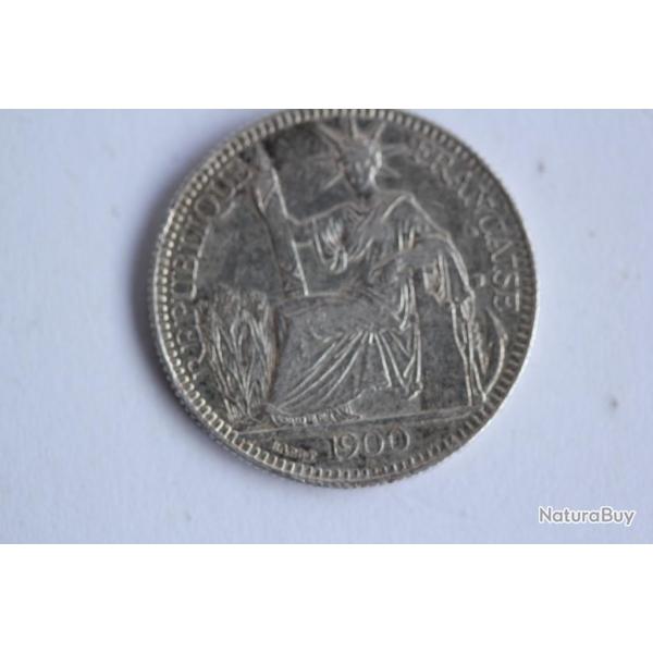 Monnaie argent 10 centimes 1900 Indo - Chine Franaise