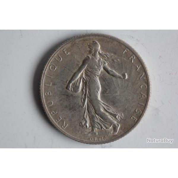Monnaie argent 2 Francs Semeuse 1912