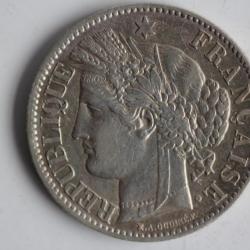 Monnaie argent 2 Francs Cérès 1887 A