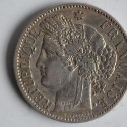 Monnaie argent 2 Francs Cérès 1888 A
