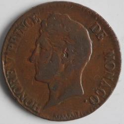 Monnaie 5 Centimes 1837 Honoré V Prince de Monaco