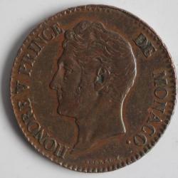 Monnaie 5 Centimes 1837 Honoré V Prince de Monaco
