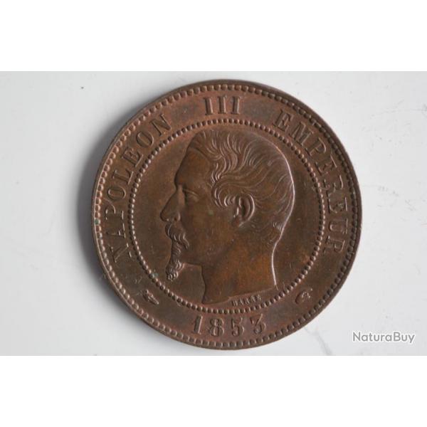 Monnaie Dix Centimes Napolon III 1853 A
