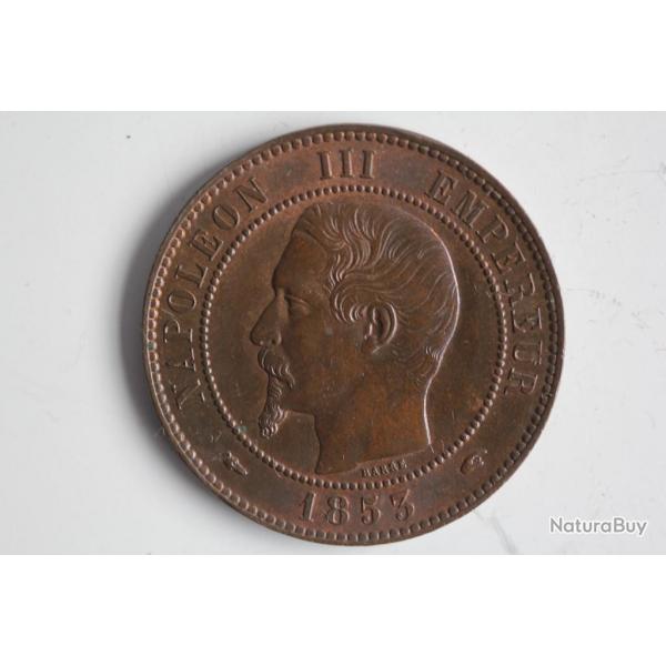Monnaie Dix Centimes Napolon III 1853 A