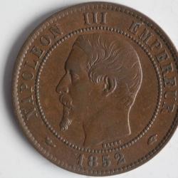 Monnaie Dix Centimes Napoléon III 1852 A