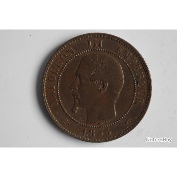 Monnaie Dix Centimes Napolon III 1855 A