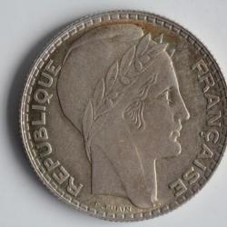 Monnaie argent 10 Francs Turin 1939