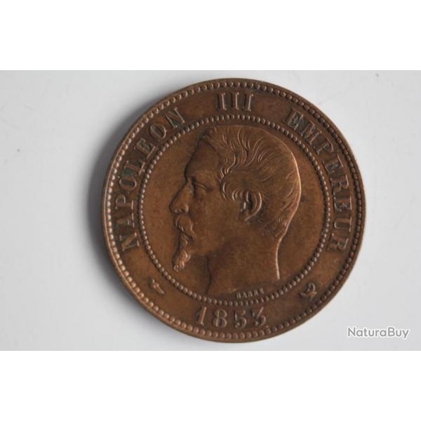 Module de 10 centimes Napolon III Visite impriale  Lille 1853