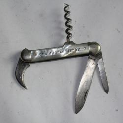 Couteau publicitaire nacre Champagne et vins fins CREPAUX