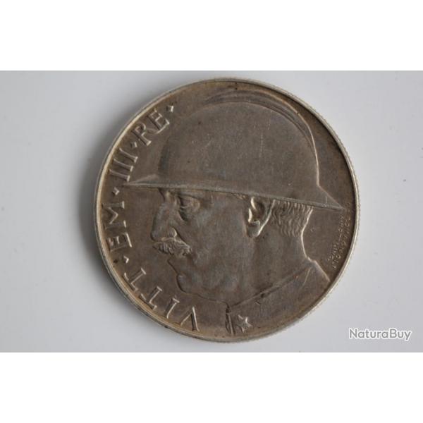 Monnaie argent 20 Lire Vittorio Emanuele III 1928 Italie