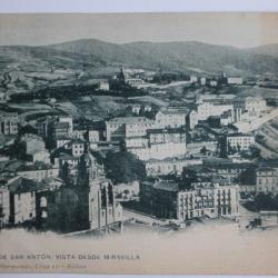 CPA Bilbao Iglesia de San Anton vista desde Miravilla Espagne