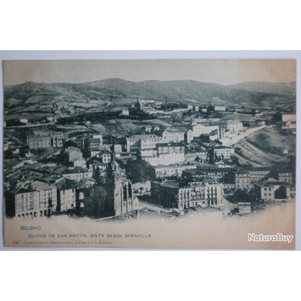 CPA Bilbao Iglesia de San Anton vista desde Miravilla Espagne