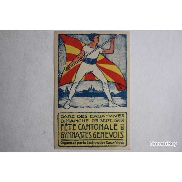 CPA Parc des Eaux vives Fte cantonale gymnastes genevois 1917 Suisse