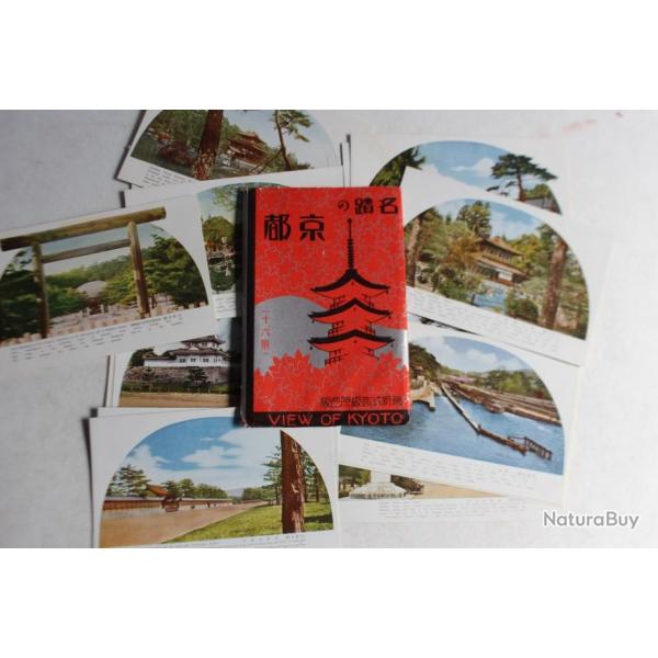 Pochette 16 cartes postales anciennes View of Kyoto Japon