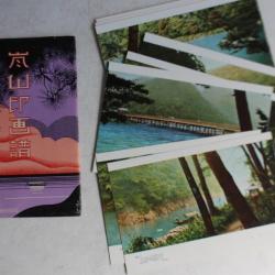 Pochette 8 cartes postales anciennes Kyoto Japon