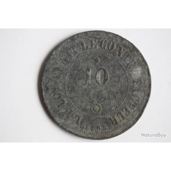 Contre monnaie 10 centimes 1873 Nation franaise Essai