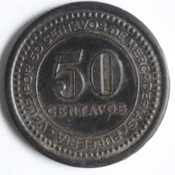 Monnaie 50 Centavos Société Française Mines de cuivre Collahuasi Chili