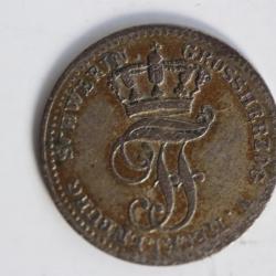 Monnaie argent 1 Schilling Münze Mecklenburg Schwerin 1843 Allemagne