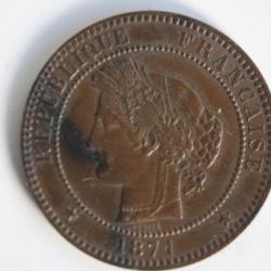 Monnaie 10 Centimes Cérès 1871 A