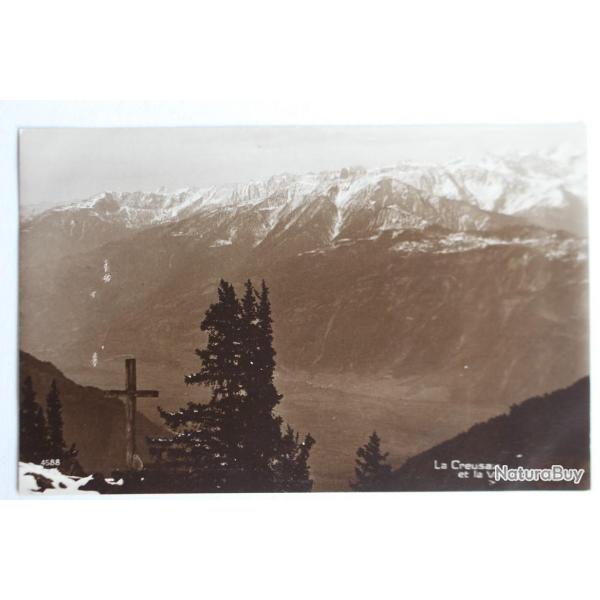 CPA La Creusaz et la Valle du Rhne Valais Suisse