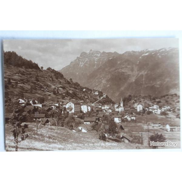 CPA Salvan et les Dts de Morcles Valais Suisse