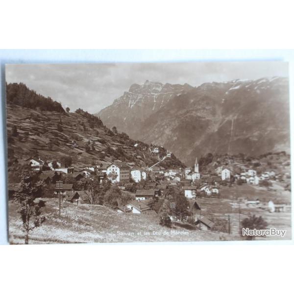 CPA Salvan et les Dts de Morcles Valais Suisse