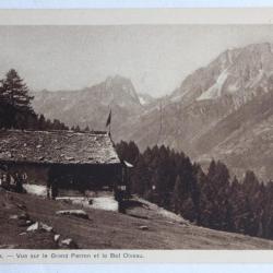 CPA Charravex Vue sur le Grand Perron et le Bel Oiseau Valais Suisse