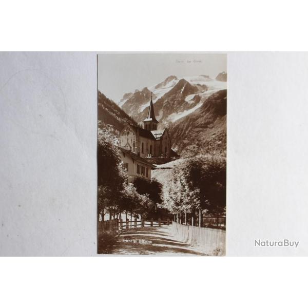 CPA Trient et l'glise Valais Suisse