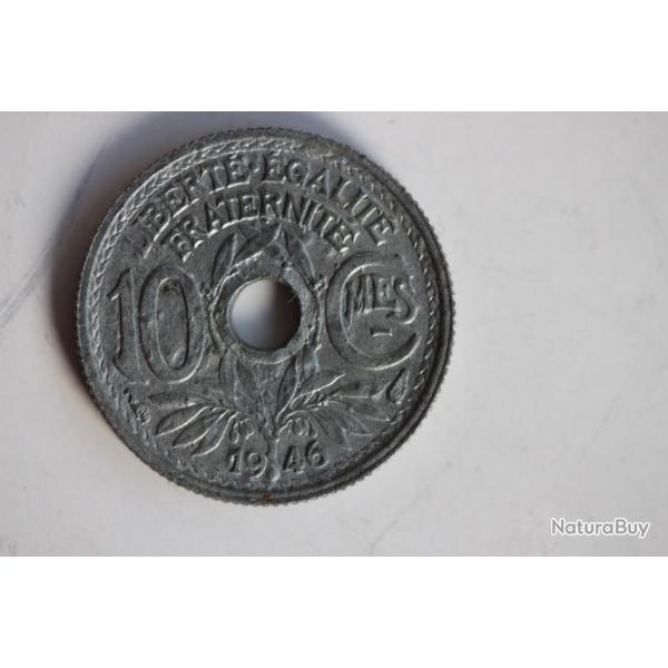 Rare 10 centimes Lindauer 1946 sans le B