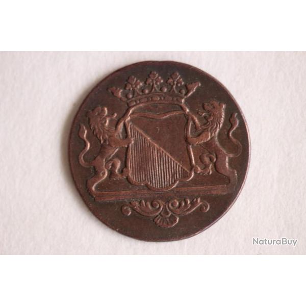 Monnaie 1 duit Utrecht Pays-Bas 1786