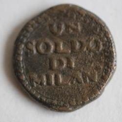 Monnaie de siège 1 Soldo di Milan 1799 Duché de Mantoue Italie