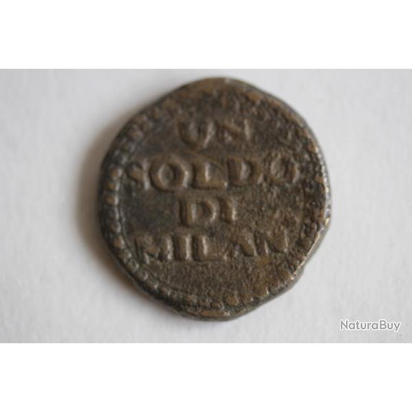 Monnaie de sige 1 Soldo di Milan 1799 Duch de Mantoue Italie