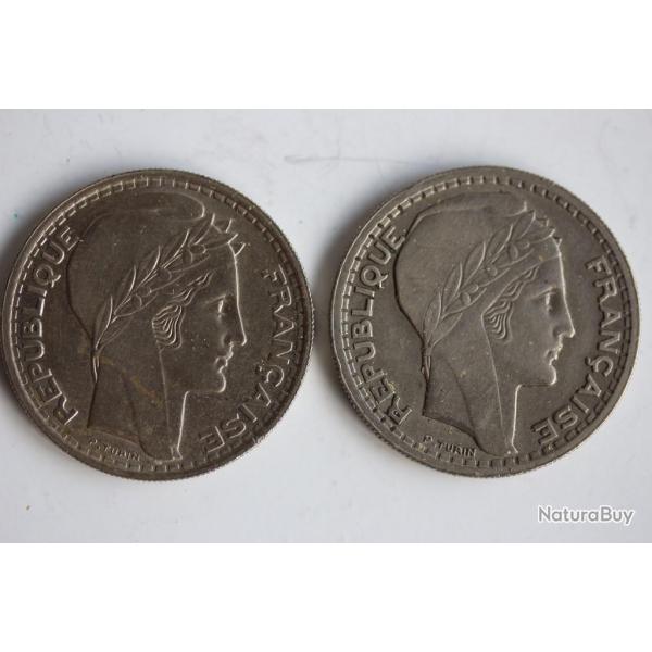 Monnaies 10 Francs Turin 1945 Grosse tte rameaux courts / longs