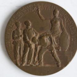 Médaille prix Bois-Colombes 1901 La Patrie encourage la jeunesse