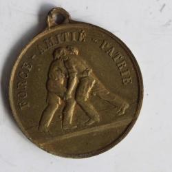 Médaille Fête fédérale Gymnastique Fribourg 1873 Suisse