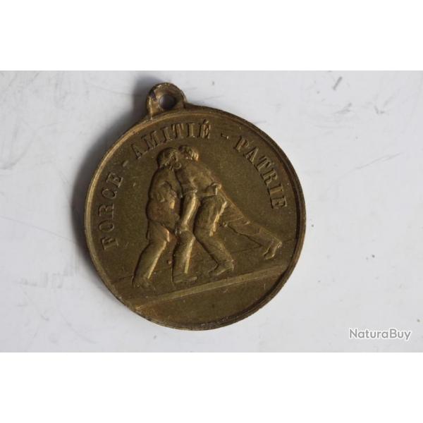 Mdaille Fte fdrale Gymnastique Fribourg 1873 Suisse