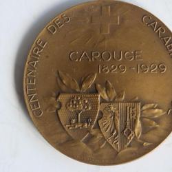 Médaille de tir Centenaire des carabiniers Carouge 1929 Suisse