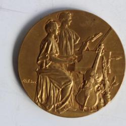 Médaille Association polymathique Bois-Colombes Art musique 1923