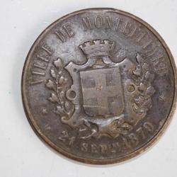 Médaille ville de Montbéliard Colonel Denfert 1879